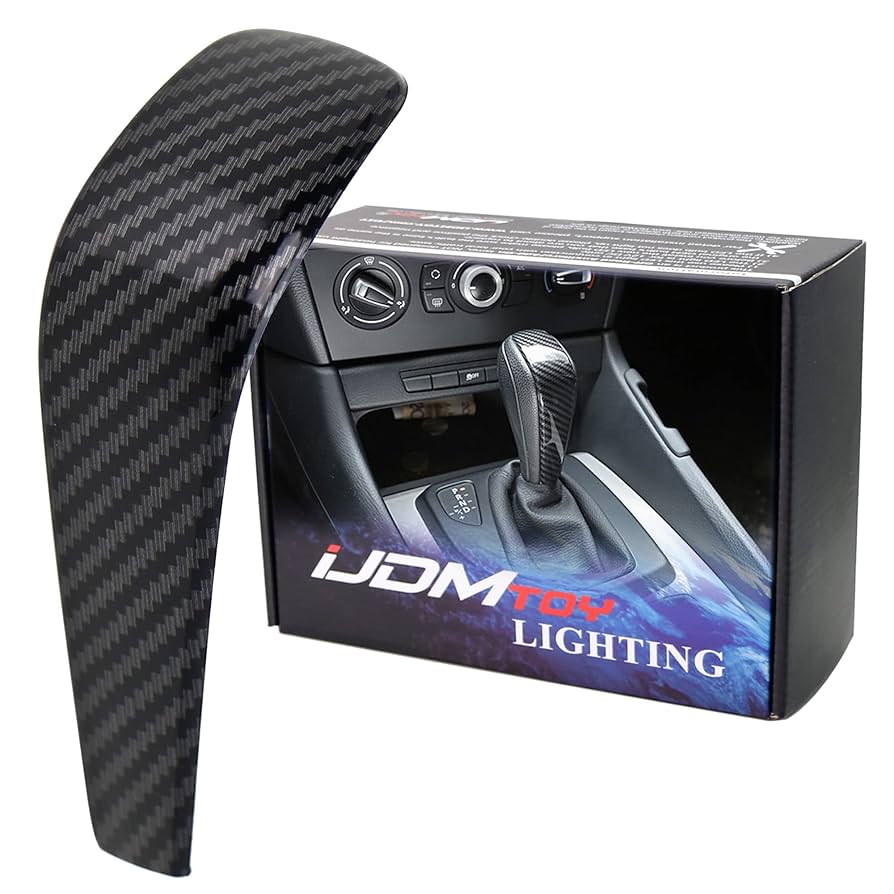 Amazon.com: iJDMTOY Glossy Black Carbon Fiber Pattern Shift